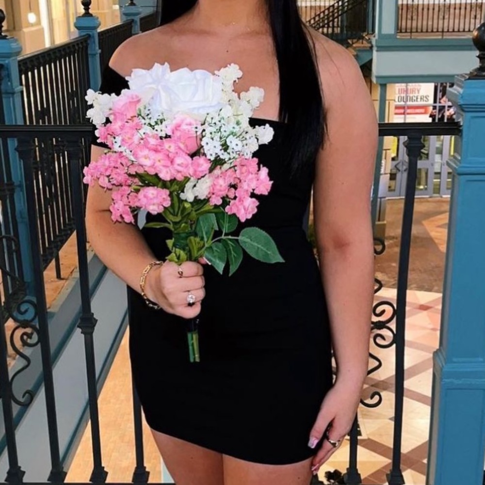 one shoulder homecoming dress